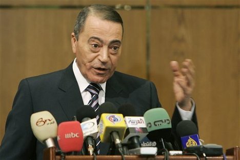 This is a Tuesday, Dec. 26, 2006 file photo of the then Jordanian Prime Minister Marouf al-Bakhit as he speaks during a press conference in Amman, Jordan. Jordan's King Abdullah has asked Tuesday Feb. 1, 2011 Marouf al-Bakhit to form a new Cabinet. The nomination of Marouf al-Bakhit  follows street protests calling on the resignation of Prime Minister Samir Rifai, blamed for a rise in fuel and