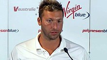 Swimmer Ian Thorpe announces his comeback at a press conference in Sydney