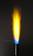 The flame test for sodium displays a brilliantly bright yellow emission due to the 