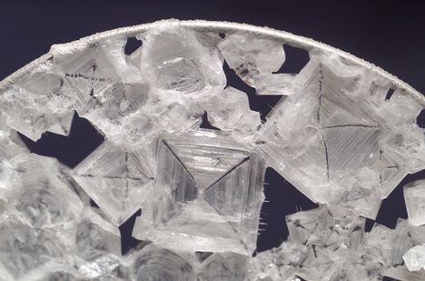 Close up view of NaCl crystals SODIUM