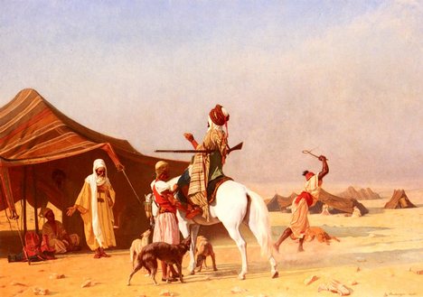 A tent from Boulanger's painting C'est Un Emir.