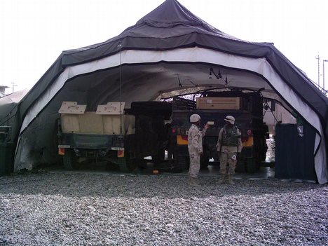 A DRASH maintenance facility in Iraq.