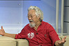 TV still of Dr David Suzuki on News Breakfast, urging action on climate change.