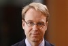 he Oct. 22, 2008 file photo shows Jens Weidmann  leader of the department IV, for economic and finance policy at the chancellery and economic advisor of German Chancellor Angela Merkel at a weekly cabinet meeting at the chancellery in Berlin. According to German media reports on Wednesday, Feb. 16, 2011 Weidmann is becoming new head of the German Bundesbank.