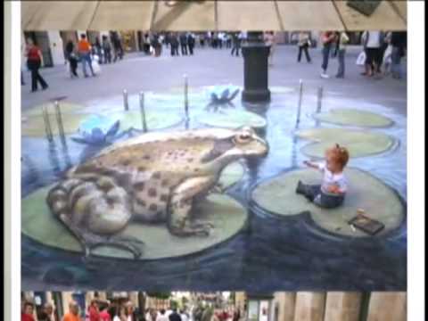 Chalk Artist Goes 3-D (CBS News)