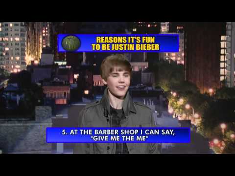 David Letterman - Justin Bieber Plays The Drums