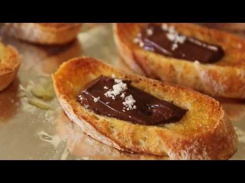 Chocolate Sea Salt Crostini - Savory Chocolate Appetizer - Holiday Entertaining