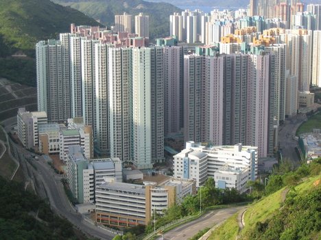 Public housing in Hong Kong.