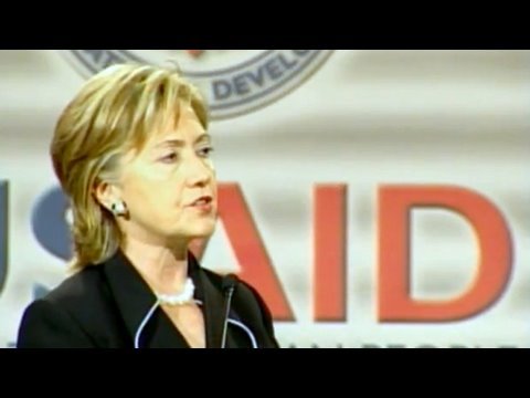 Secretary Clinton Conducts Town Hall Meeting at USAID