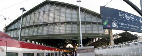 Gare du Nord as seen from the Thalys platform