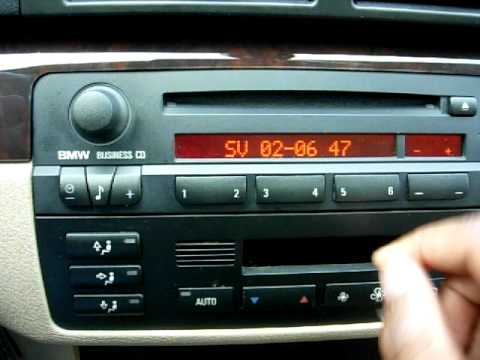 Quickly Unlock and Reset the REGION Code of your BMW Business CD CD53 Radio