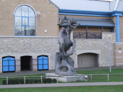 The Stag, by Edward Bainbridge Copnall, outside the Lockmeadow Centre