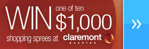 Win a shopping spree at Claremont Quarter