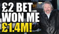 2 bet won me 1.4 million! Hard-up plumber hits six-horse record