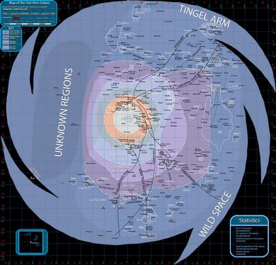 Map of the Star Wars galaxy