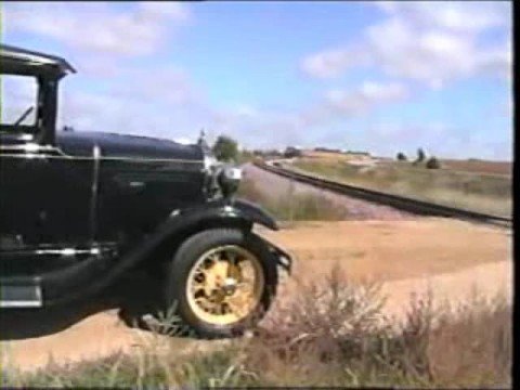 Model A chases Old STEAM LOCOMOTIVE ( Part 2)