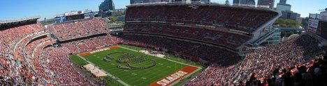 Cleveland Browns games attract large crowds to Cleveland Browns Stadium.