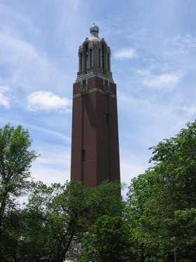 The Coughlin Campanile, a landmark on the campus of South Dakota State University in Brookings