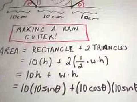 Optimization Problem #3 - Making a Rain Gutter