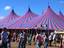 The NME/Radio 1 tent at the 2005 Reading Festival In 1991, Nirvana played the first of their two appearances at Reading, midway down the bill. This is also the year the first britpop bands such as Suede and Blur started to show themselves on the festival circuit