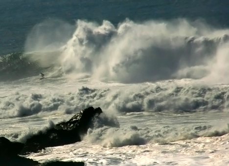 Mavericks and a surfer, Clark and Maverick's are featured in the 1998 documentary Maverick's, a one hour PBS film that chronicles the beak's early years, and the 2004 film Riding Giants, which documents the history of big wave surfing.