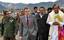 Home Minister P.Chidambaram with J&K Chief Minister Omar Abdullah visit in Kishtwar on 04, Feburary 2011. Home Minister P Chidambaram today reviewed the security situation in Jammu and Kashmir at a high-level meeting here attended by Chief Minister Omar Abdullah and stressed the need for a strong coordination among various agencies to stamp out militancy there.