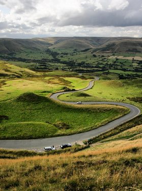 View of the Edale valley from Mam Tor