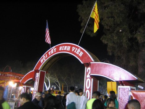 Tet Festival in Little Saigon, Orange County, California These customs come from traditions passed from generation to generation and have become standard.