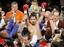 WBC lightweight champion Manny Pacquiao celebrates his victory over Oscar De La Hoya shortly after their welterweight boxing match in Las Vegas, Saturday, Dec. 6, 2008.