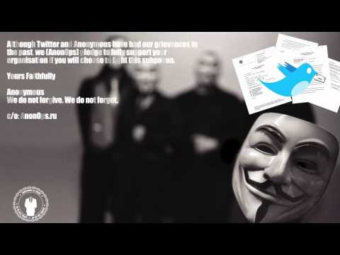 Anonymous response to Twitter subpoena