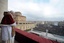 Pope Benedict XVI delivers the "Urbi et Orbi" (to the City and to the World) message in St. Peter's square at the Vatican, Saturday, Dec. 25, 2010.