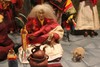 Gallery of a Tibetan yogic displaying at the museum of the Norbulingka Institute, near Dharamshala town, H.P, India.