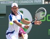 Novak Djokovic (SRB) competes against Rafael Nadal (ESP) for the Men's Singles Championship at the Sony Ericsson Open at Crandon Park Tennis Center Key Biscayne, Florida April 3, 2011