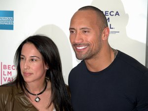 Dany Garcia and Dwayne The Rock Johnson 2009 portrait