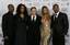 The cast of Dreamgirls, from left, Eddie Murphy, Jennifer Hudson, Director Bill Condon, Beyonce Knowles and Jamie Foxx poses backstage at the 64th Annual Golden Globe Awards on Monday, Jan. 15, 2007, in Beverly Hills, Calif-ayt1