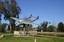 de Havilland Vampire monument next to Lake Forbes