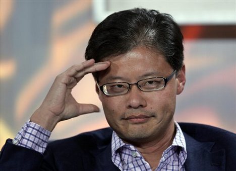 ** FILE ** In this Nov. 5, 2008 file photo, Yahoo CEO Jerry Yang listens to a question at the Web 2.0 Summit in San Francisco. Yahoo said Monday Nov. 17, 2008