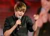 Justin Bieber at the Pepsi Fan Jam Super Bowl Concert on South Beach in Miami, Florida - February 4,2010