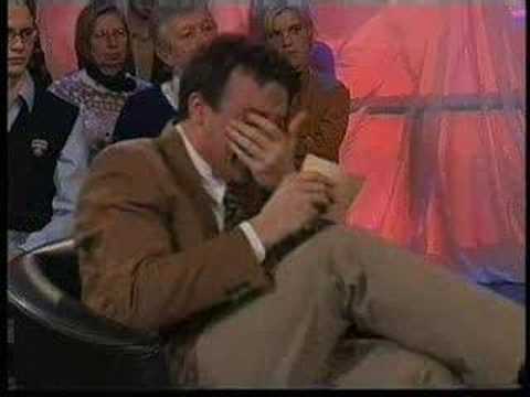 Dutch TV presenter wont stop laughing