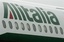 An Alitalia national airline airplane prepares for take off in Rome's Fiumicino international airport, Italy, Friday, Sept. 12, 2008, as the company unions entered what was billed as the last round of do-or-die talks on a plan to save the company from bank