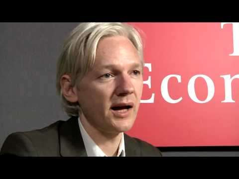 Tea with Julian Assange, editor of Wikileaks economist.com/video