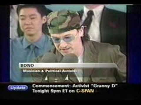 Bono's speech @ Harvard University (1/2)