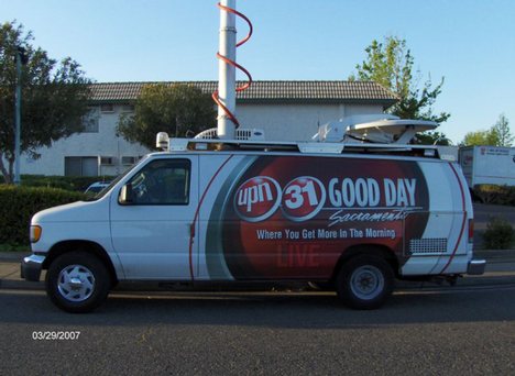 KMAX-TV news van