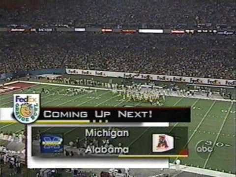 2000 Orange Bowl: Michigan-35 Alabama-34 (PART 1)