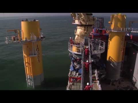 Jumbo Offshore Greater Gabbard Offshore Windfarm Transition Pieces Installation