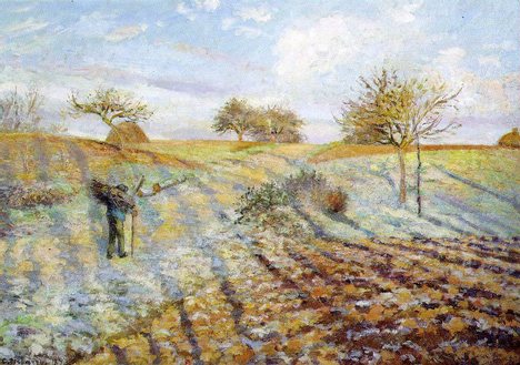 Camille Pissarro, Hoarfrost, 1873, Musee d'Orsay, Paris