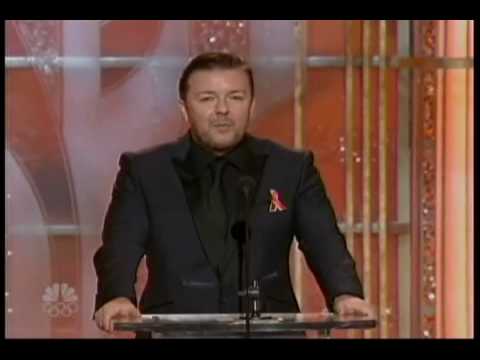 Ricky Gervais hosting the 2010 Golden Globes All of his good bits chained