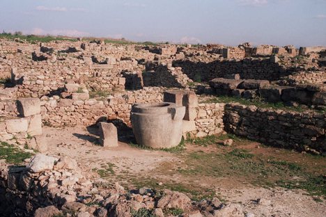 Excavated ruins at Ras Shamra.