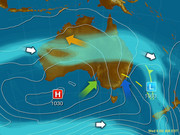 Synoptic weather map