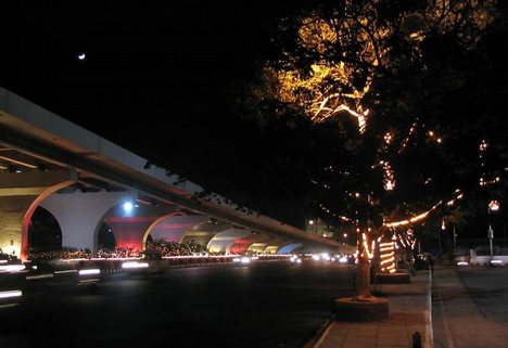 Punjagutta twin flyovers at Punjagutta circle.